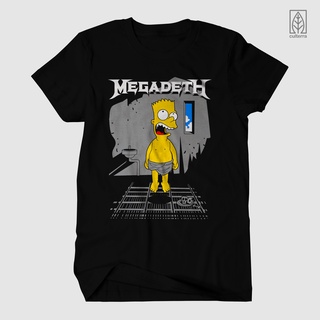 เสื้อยืด พิมพ์ลาย MEGADETH BAND MEGADETH SIM Clothing METAL ROCK Music หลากสีS-5XL