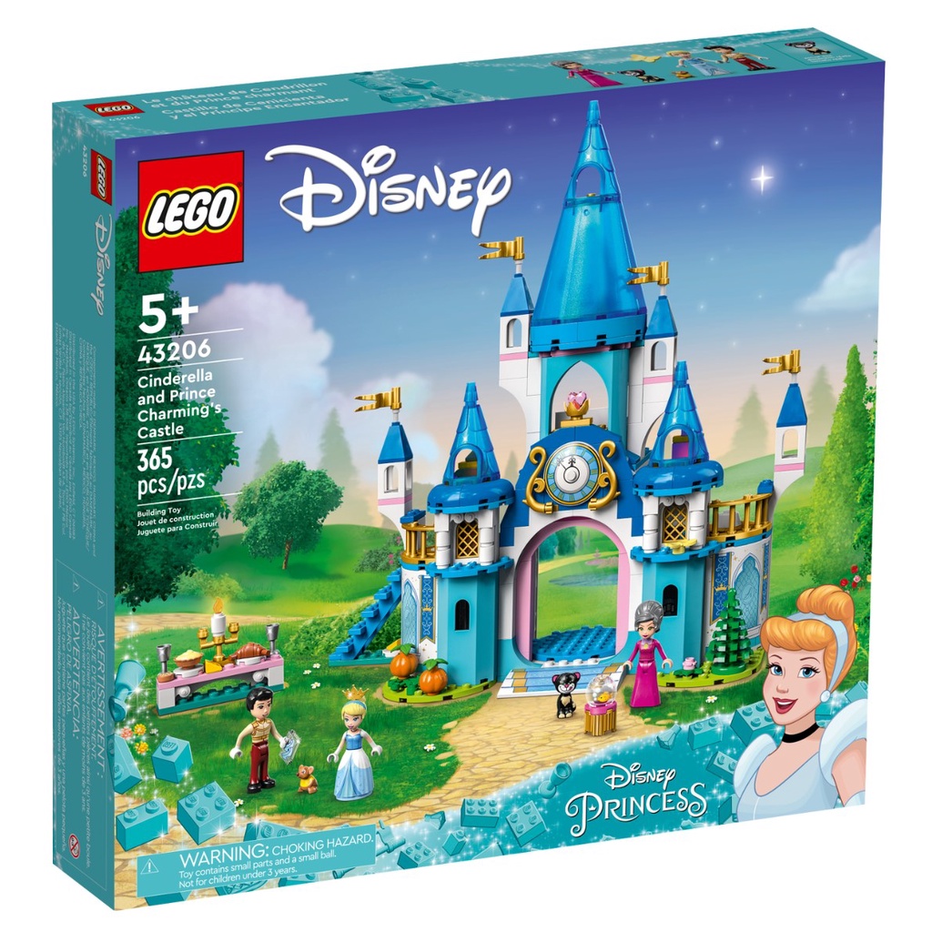 LEGO Cinderella and Prince Charming's Castle 43206