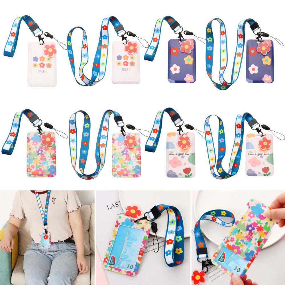 Qqmall กระเป๋าใส่บัตรเครดิตลายดอกไม้น่ารักสําหรับเด็ก - รูปที่ 7