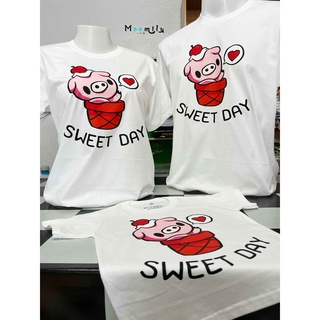 เสื้อครอบครัว (ขายเป็นตัว) เสื้อยืด พ่อ แม่ ลูก เสื้อกลุ่ม SWEETDAY เสื้อยืดใส่เที่ยว เสื้อทีม MMLSweetday