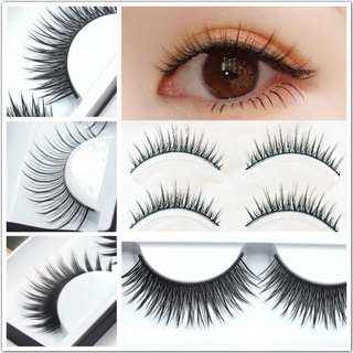 ขนตาปลอมแบบแฮนด์เมดขนตาปลอมเรียวสวยอย่างเป็นธรรมชาติ   Naturally slender false eyelashes grafted eyelashes