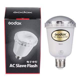 Godox A45s สตูดิโอถ่ายภาพกระพริบอิเล็กทรอนิกส์หลอดไฟสตูดิโอถ่ายแสงแฟลช AC Slave Flash สำหรับ E27 220V