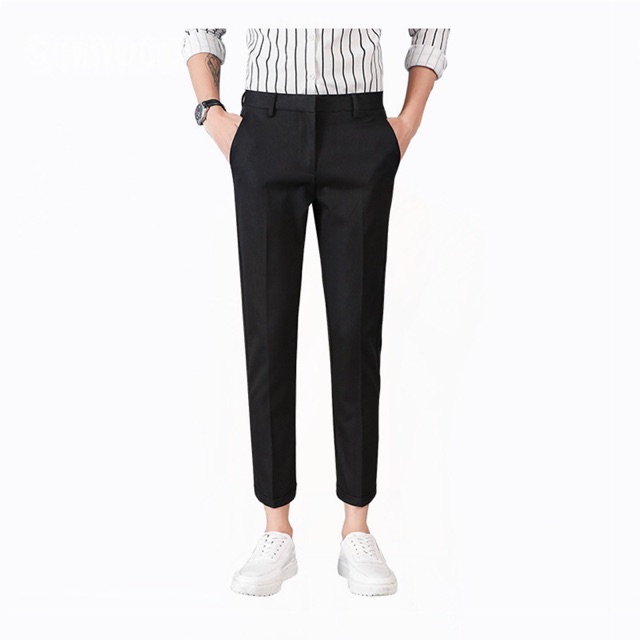 กางเกงขาเต่อเอวสูง ผ้ายืดทรงสวยสไตล์Korea  เอว28-40นิ้ว - รูปที่ 5