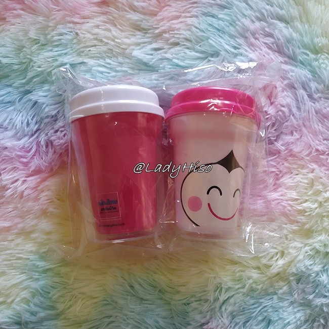 💟 ของพรีเมี่ยม เมืองไทยประกันชีวิต 💟 แก้วน้ำ 2 ชั้น ฝายกดื่ม ฝาปิด เปิด น้องรักษ์ยิ้ม เมืองไทยประกัน