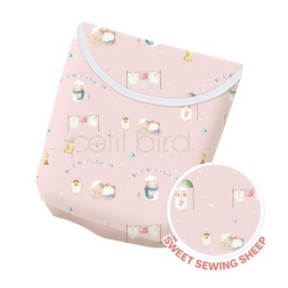 PETT BIRD DIAPER POUCH BAG_กระเป๋าใส่เเพมเพิสเอนกประสงค์เเบรนด์ PETIT BIRD ( NEW COLLECTION)_SWEET SEWING SHEEP DESIGN