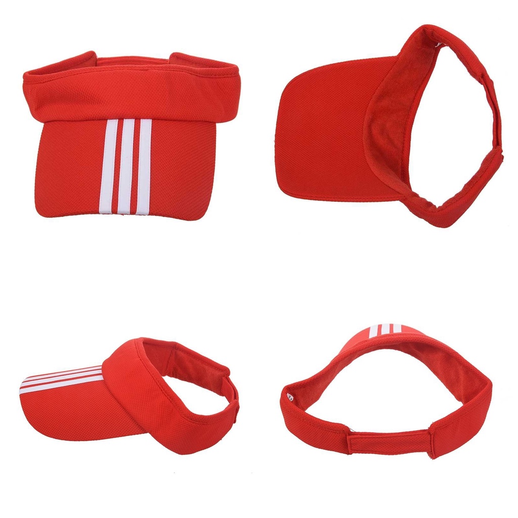 Running Visor Cap หมวกแก๊ปครึ่งใบ หมวกสำหรับกีฬากลางแจ้ง ราคา ถูกที่สุด ดีลบีเคเค แกลเลอรีภาพที่ 2