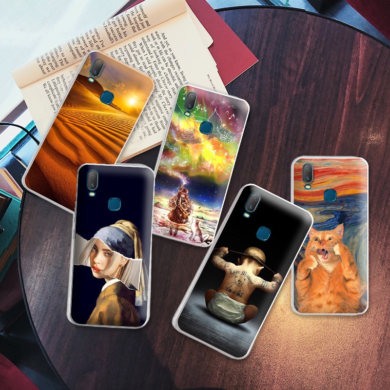 สําหรับ VIVO Y11 2019 TPU Soft ซิลิโคนทาสีสําหรับ VIVO Y11 2019