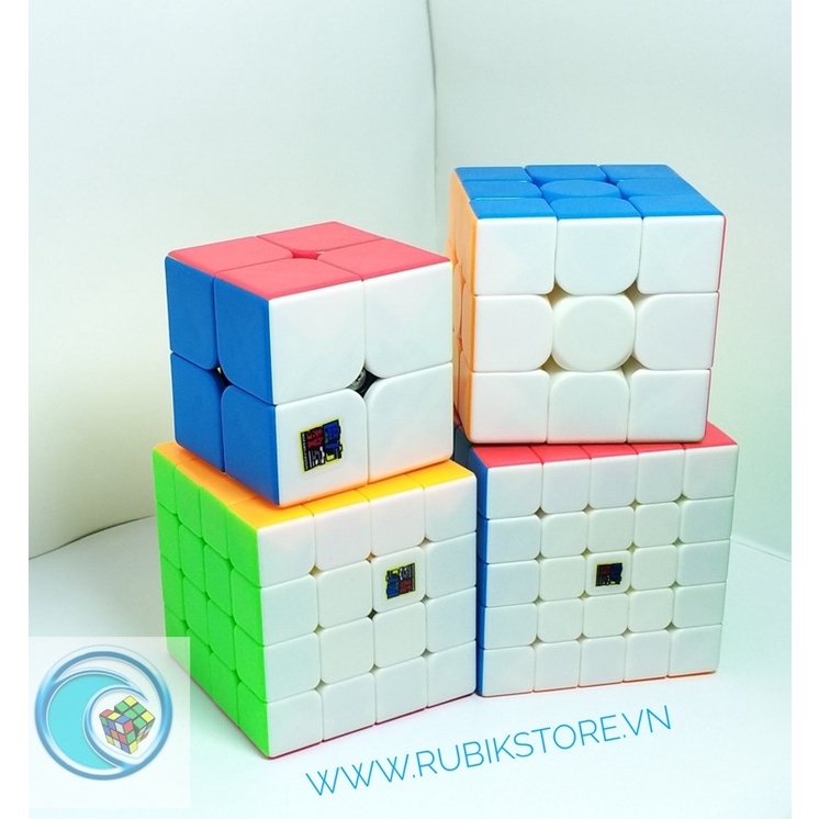 Mechanical Rubik combo ชุด 4 ไม่มีขอบ Rubik 2x2 Rubik 3x3 Rubik 4x4 Rubik 5x5