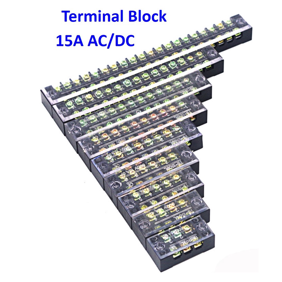 terminal block เทอมินอล บล้อค บล้อคไฟฟ้า  15A  600V 3-12P ไฟแรงสูง รองรับ AC-DC ส่งด่วน 2 วัน