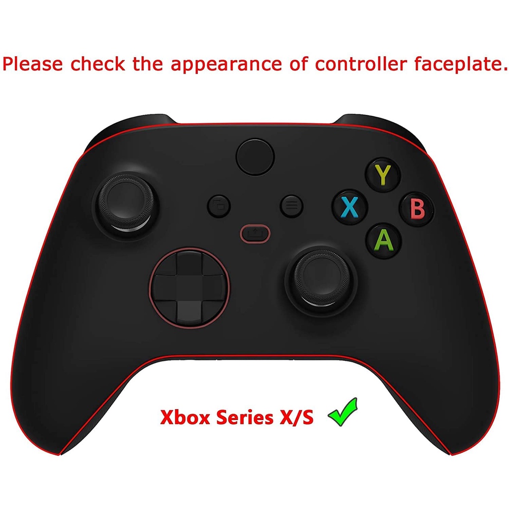 โครเมี่ยมชุดปุ่มโลหะ Lb Rb Lt Rt ทริกเกอร์ทริกเกอร์ Abxy D-Pad จอยสติ๊กสําหรับ Xbox Series X S