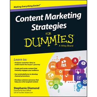 CONTENT MARKETING STRATEGIES FOR DUMMIES หนังสือภาษาอังกฤษ ใหม่ พร้อมส่ง