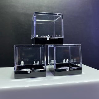 กล่องอคริลิกใส สำหรับใส่หินสะสม (Clear Acrylic Box for Stone Specimen) Size 3cm and 5cm