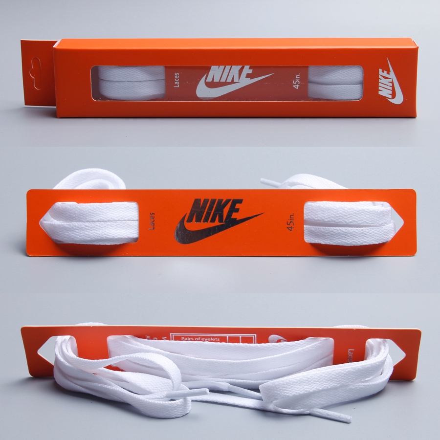 ต้นฉบับ Nike / NIKE AIRFORCE1MID07 Air Force One AF1 เชือกผูกรองเท้าแบบแบน