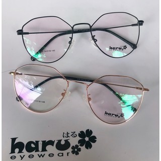 ฟรีส่ง👓👓กรอบแว่นตาแบรนด์Haruทรงหกเหลี่ยมมน