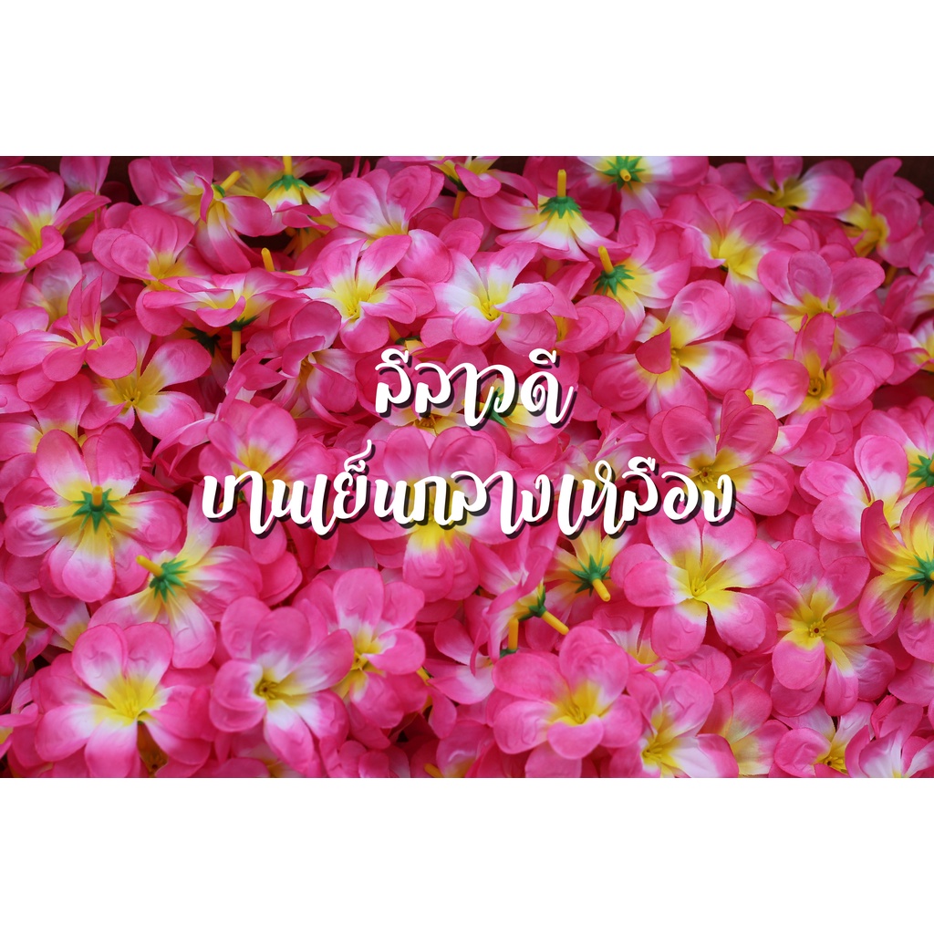 หัวดอกไม้ ลีลาวดีผ้า ขนาด6ซม. หลากหลายสี ถุงละ500ดอก