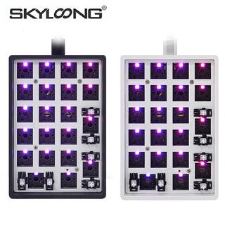 【พร้อมส่ง】SKYLOONG Gk21s GK21 SK21 ชุดสวิตช์ไฟ RGB 21 คีย์ เคสพลาสติก Pcb คีย์บอร์ดเมคคานิคอล แบบใช้สาย และบลูทูธ โหมดคู่