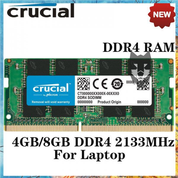 Crucial 8GB/4GB DDR4 2133 MHz SODIMM 260-Pin PC4-17000 Single Rank 1.2V  CL15 Notebook Laptop RAM Memory2021 W0mJ | Shopee Thailand