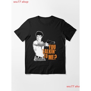 New You Talkin To Me? Essential T-Shirt เสื้อยืด ดพิมพ์ลาย เสื้อยืดผ้าฝ้าย คอกลม cotton แฟชั่น discount Unisex