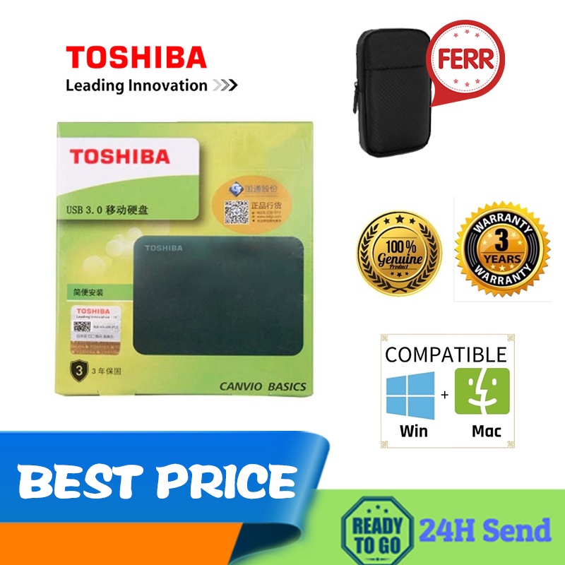 Toshiba 2TB/1TB/500GB HDD 2.5'' Portable External Hard Drive Hard Disk HD Externo USB3.0 ю