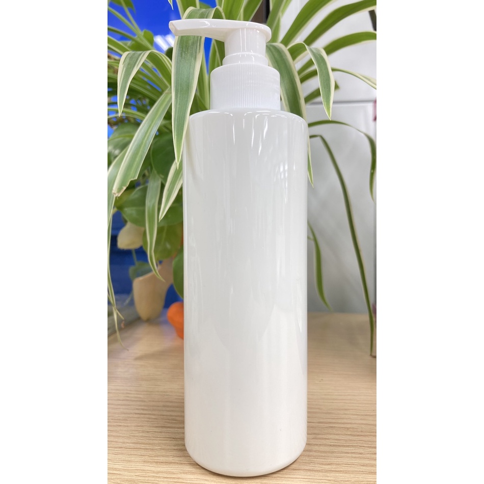 ขวด PET สีขาว 300 ml + ฝาปั๊ม