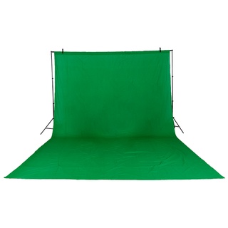 KUINDY ผ้าฉากCOTTON ผ้าฝ้ายแท้ ขนาด3x4เมตร Muslin Backdrop 100% Cotton (สีเขียว)