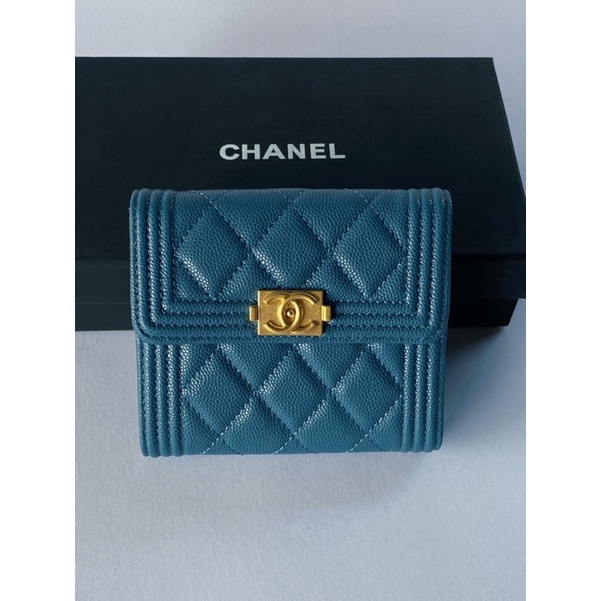 Chanel trifold boy wallet