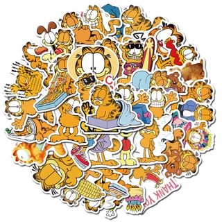 ✨พร้อมส่ง✨การ์ฟิลด์ Garfield sticker สติกเกอร์กันน้ำรูปแบบที่แตกต่างกัน, 50 ชิ้น