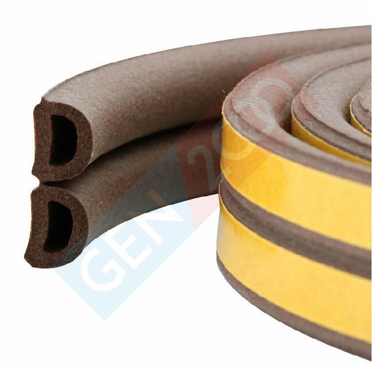EPDM Double Tape Rubber Sealing Sealing Seal Rubber Gap Cover รุ่น D พร้อมปลายคู่