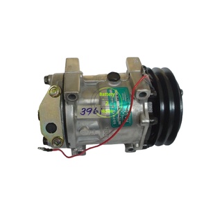 คอมแอร์ ซันเด้น 7H15 อีซูซุ เทอร์โบ (8114)ใหม่12V Compressor SANDEN ISUZU