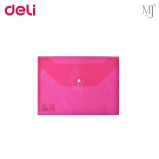 Deli File Bag แฟ้มกระดุม สำหรับเก็บเอกสารขนาด A4 แฟ้มกระดุม แฟ้มใส่เอกสาร สำนักงาน office แฟ้ม แฟ้มกระดุมพลาสติก