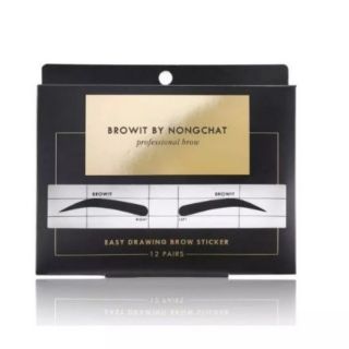 Browit อีซี่ดรออิ้งบราวสติ๊กเกอร์คิ้วน้องฉัตร1กล่องมี12คู่