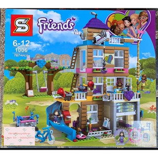 ตัวต่อเลโก้จีน SY.1006 ชุด Friends Friendship House บ้านไม้ 4 ชั้น มีสไลด์เดอร์ จำนวน 767ชิ้น มาใหม่