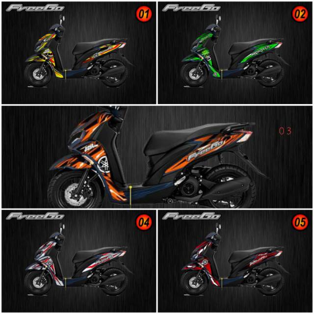 Yamaha FREEGO Semifullbody Striping Decal สติกเกอร์ Rz Variation