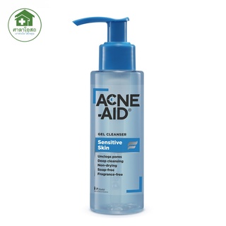 Acne-Aid  แอคเน่-เอด Gel Cleanser Sensitive Skin ผลิตภัณฑ์ทําความสะอาดผิวหน้าเนื้อเจลใส สําหรับผิวแพ้ง่าย 100 ml.