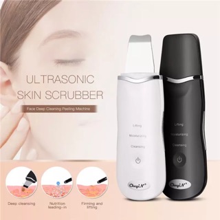 Professional Ultrasonic Facial Skin Scrubber Ion Deep Face ทำความสะอาด Peeling ผิวอุปกรณ์เครื่องมือความงาม 42