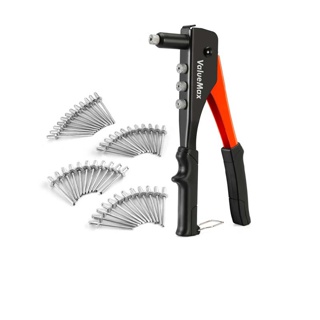 ValueMax คีมย้ำรีเวท 200 ลูก น๊อตรีเวท คีมยิงรีเวท พร้อมลูกยิง คู่มือ Hand Riveter Tool ปืนชุดคู่มือ เครื่องยิงรีเวท