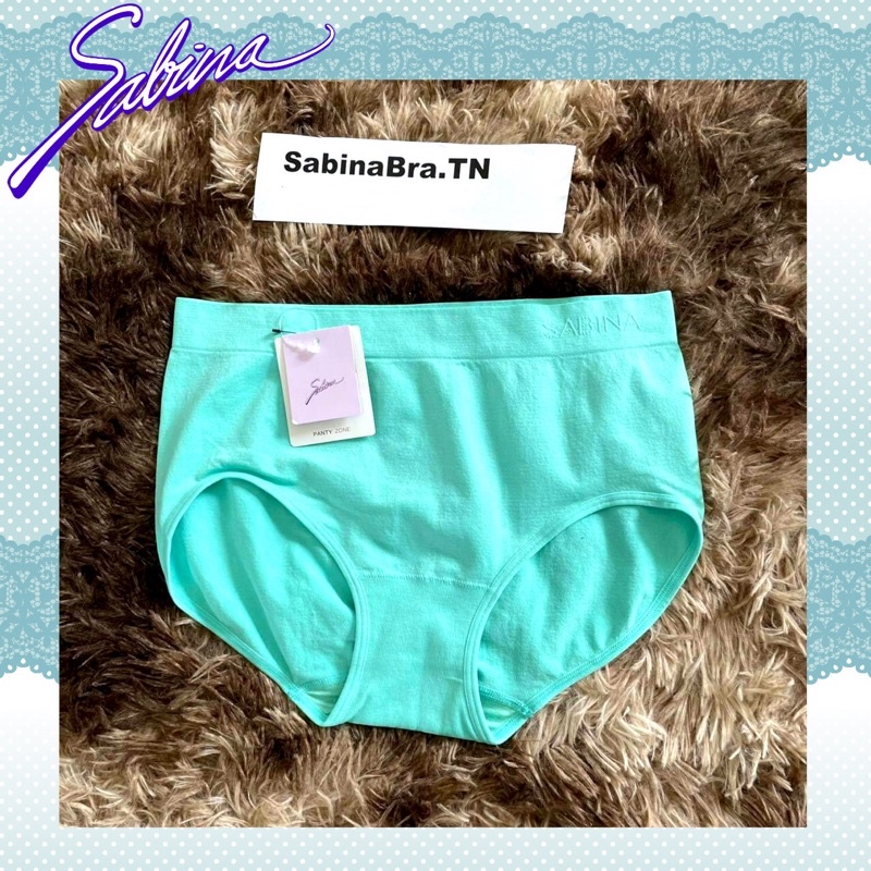 Sabina กางเกงชั้นใน (Seamless) ทอถุง ทรง Half Free size รุ่น Panty Zone รหัส SUXZ669GL สีเขียวมิ้นท์