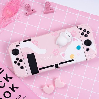 เคสลายแมวพร้อมส่ง เคสนินเทนโด้น่ารักมาก NS Nintendo Switch