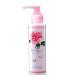 Mistine Blossom Whitening Body Lotion Pink Rose 140ml. โลชั่น มิสทีน บลอสซั่ม ไวท์เทนนิ่ง บอดี้โลชั่น กลิ่นพิงค์ โรส