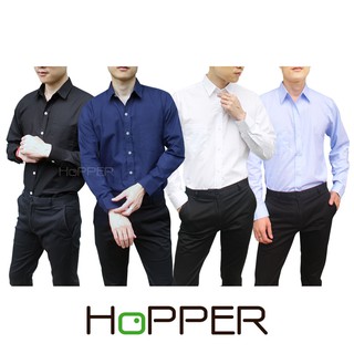 เสื้อเชิ้ตคอปก แขนยาว Oxford by Hopper Shop