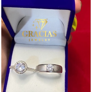 🔥พร้อมส่ง🔥 แหวนเพชรคู่❤️ งานสวยเหมือนแท้ 100%