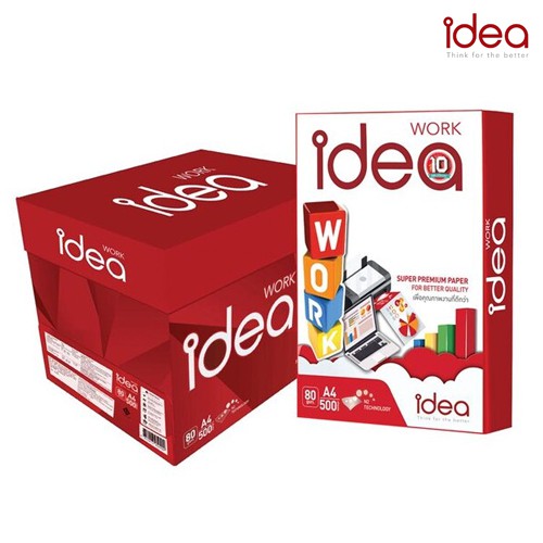 ยกลัง**กระดาษถ่ายเอกสาร A4 idea Max Work Green 70 และ 80 แกรม