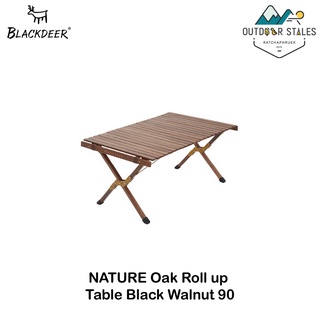 Blackdeer NATURE Oak Roll up Table Black Walnut 90 (โต๊ะไม้)