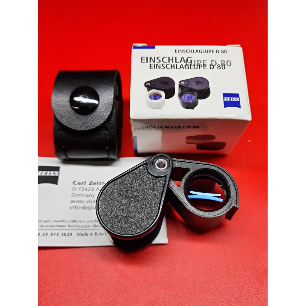 Zeiss​ winkel​ D80 Triplet Lens Made In bararus 10x18mm สีดำ/ขาว