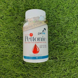 Pettonic Plus เพ็ทโตนิคพลัส อาหารเสริม แร่ธาตุของสุนัข 40 tab