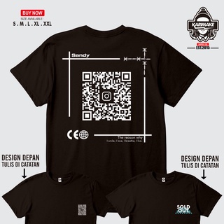 เสื้อยืด พิมพ์ลาย STREETWEAR SCAN BARCODE PROFILE INSTAGRAM Market KMZK สําหรับผู้ชาย