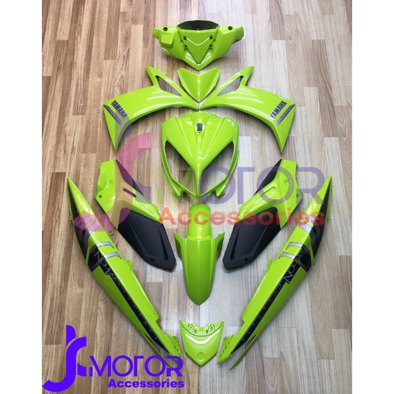 12ชิ้น ชุดสี YAMAHA​ NOUVO​ ELEGANCE​ 135cc​ แฟริ่ง​ใหม่​ " แท้​ " เบิก YAMAHA สีเขียวมุกเหลือบทอง​ 