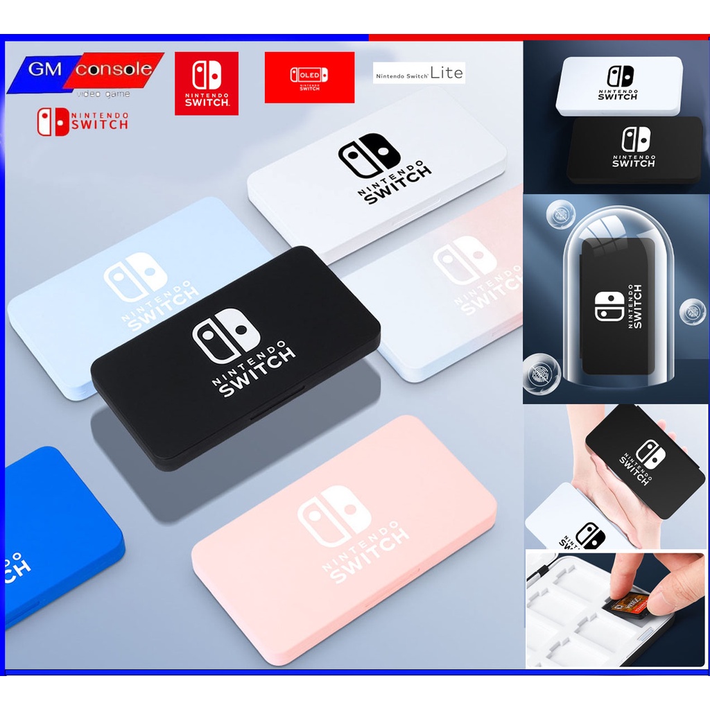เคสตลับเก็บเกม Nintendoswitch Case Card Storage Box กล่องเก็บ ใส่ได้ 24 เกม Nintendoswitch  พร้อมส่ง