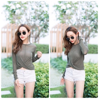 เสื้อแขนยาวทวิสหน้า ตัวนี้บอกเลยเซ็กซี่ในตัว เก๋มากค่า🤩