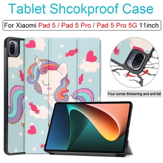 เคสแท็บเล็ตหนัง Pu แบบตั้งได้ปรับระดับได้สําหรับ Xiaomi Pad 5 Xiaomi Pad 5 Pro 5G 11inch